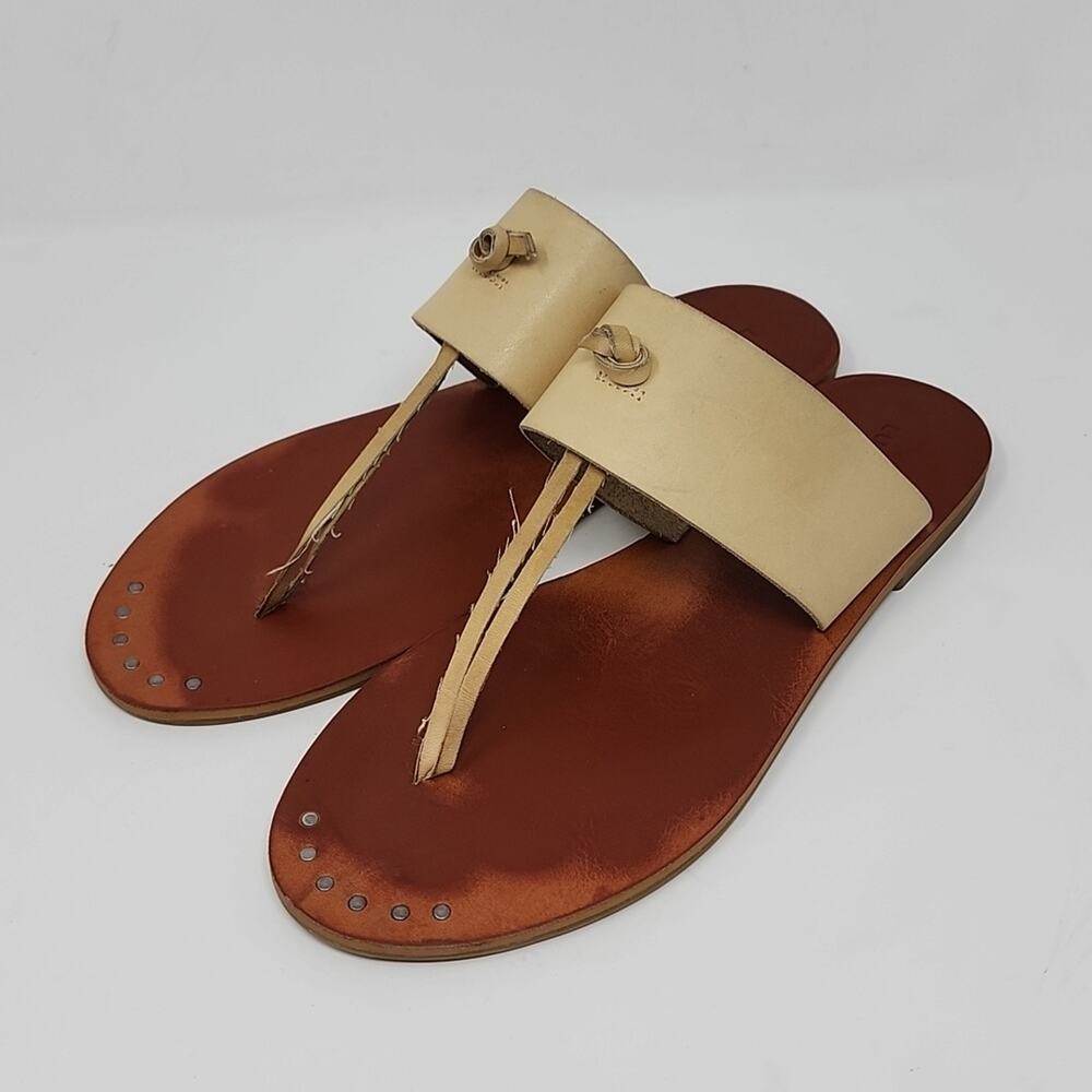 Lucky Brand Ari Thong Leather Sandals Size  8.5
